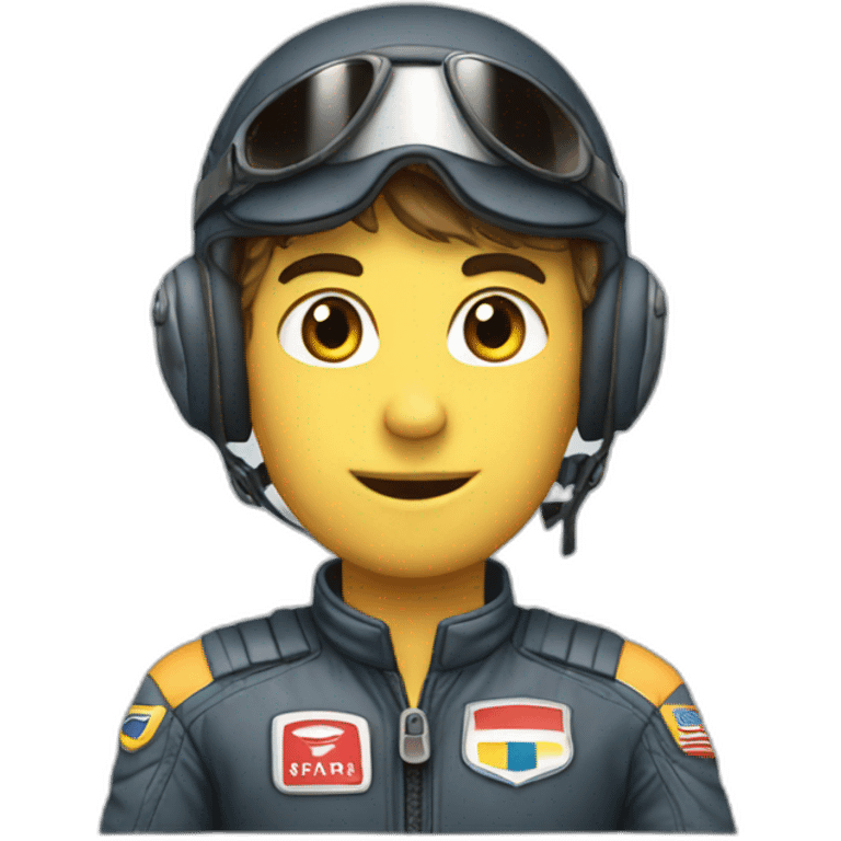 Pilote de course emoji