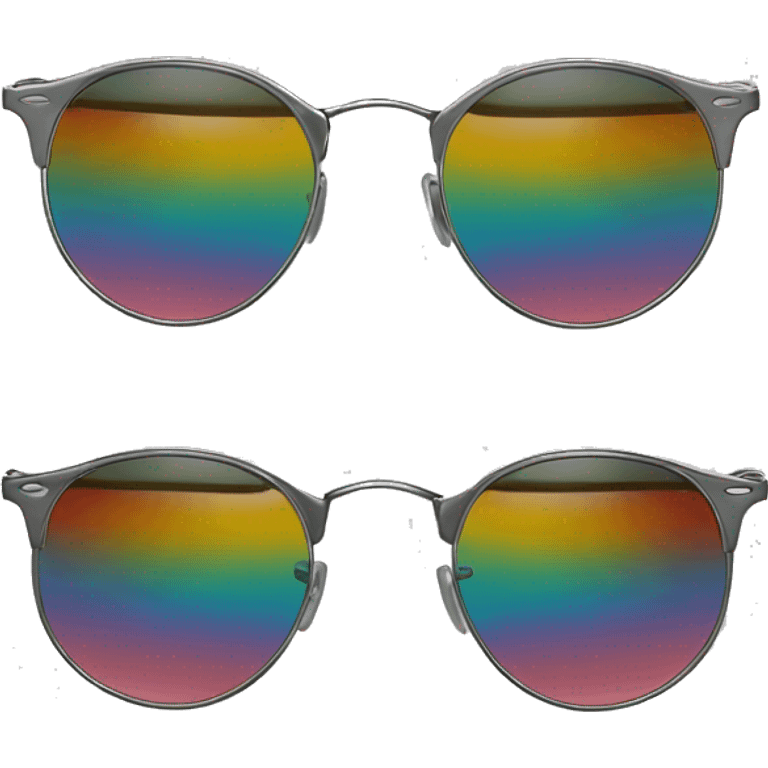 ray ban round metal sunglasses emoji