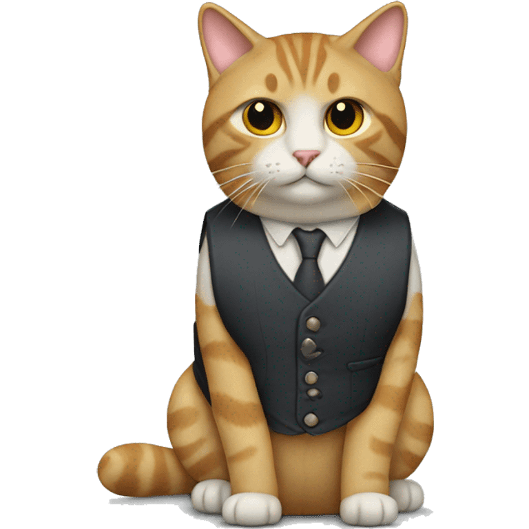 Cat with a vest emoji