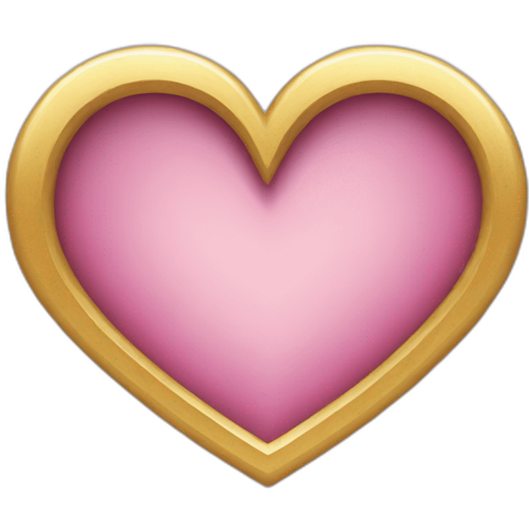 Heart gold emoji