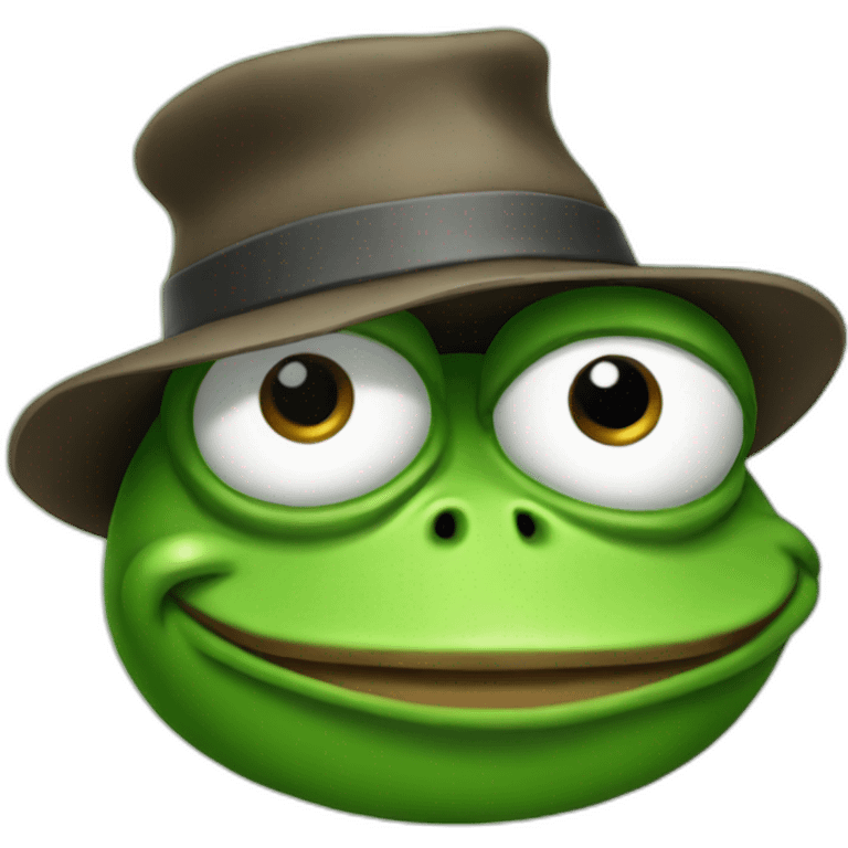 pepe the frog with a hat emoji