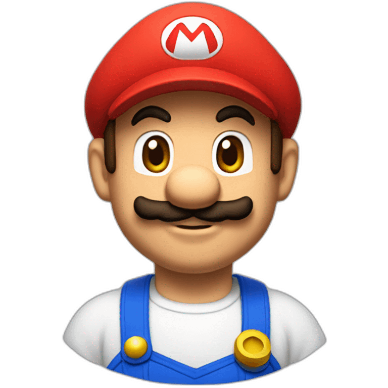 SUPER MARIO CON LA CAMISA Y LA GORRA DE YOUTUBE emoji