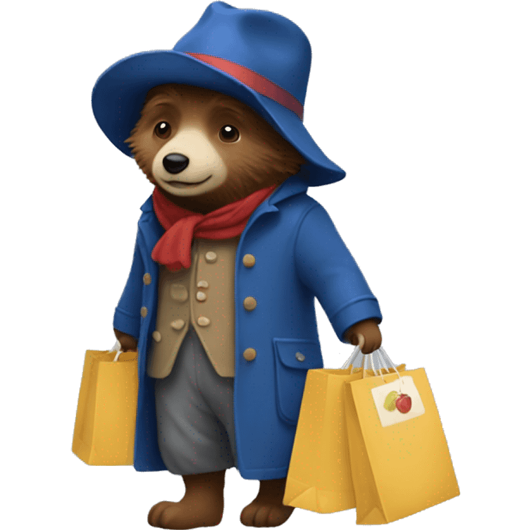 Paddington going shopping emoji