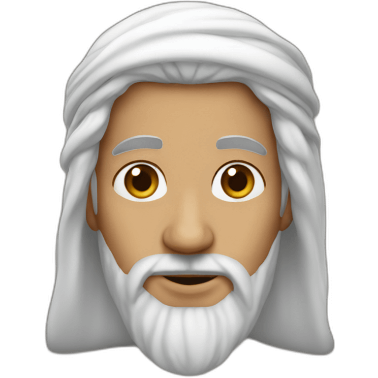 Curly hair sheikh emoji