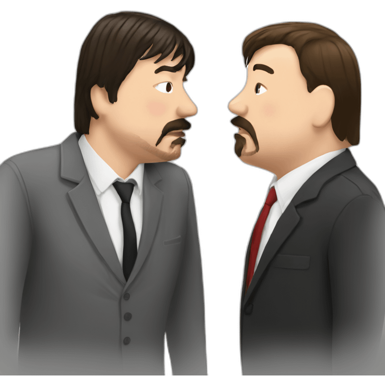 David Brent Kissing Graham Linehan emoji