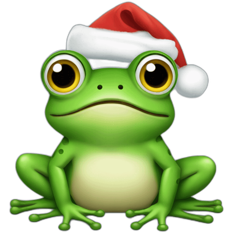 Frog christimas emoji