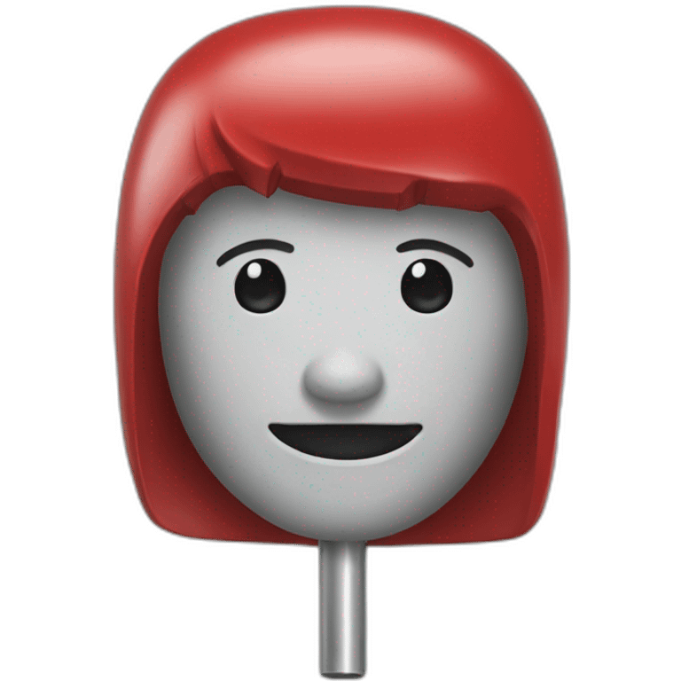 Bâton rouge en métal emoji