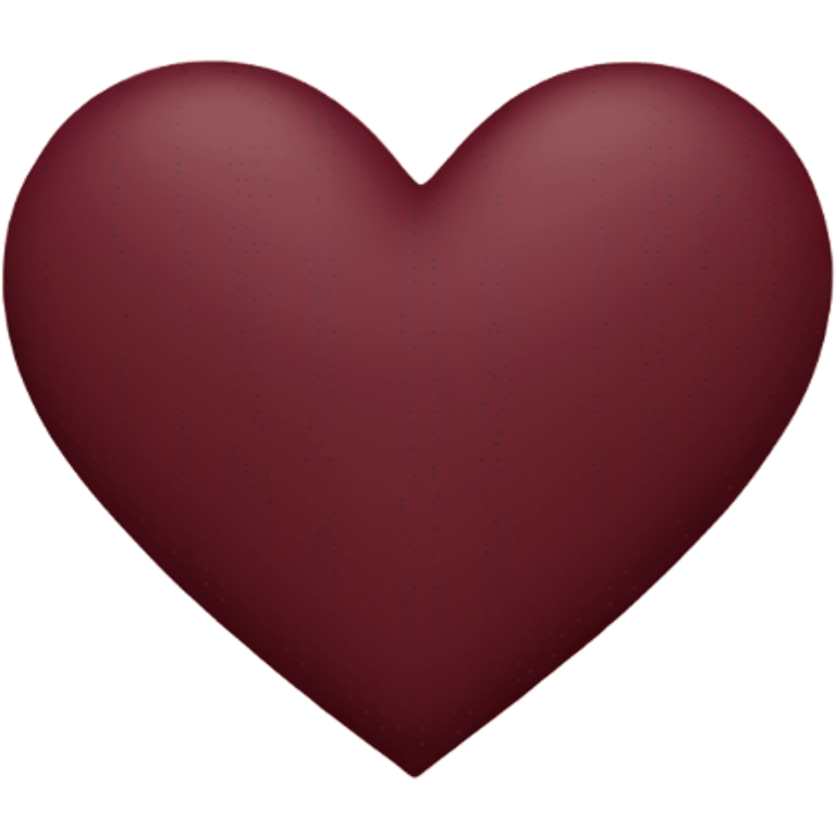 Maroon heart emoji