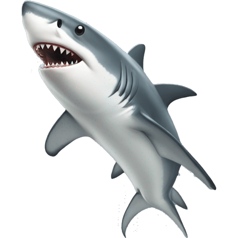 Shark white coup emoji