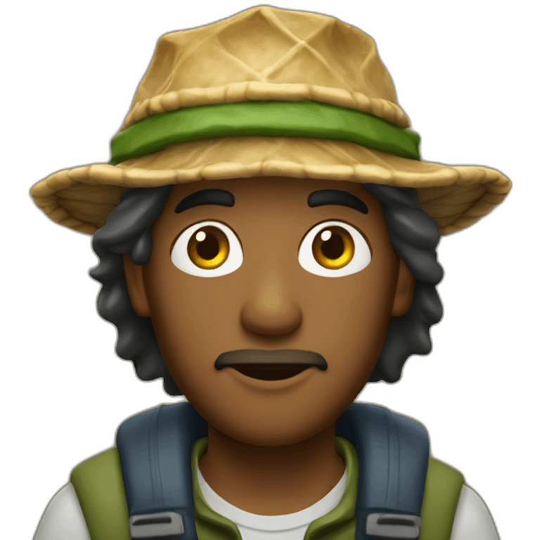 fisherman with baklava and bob hat emoji