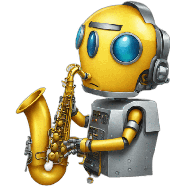 sax robot emoji