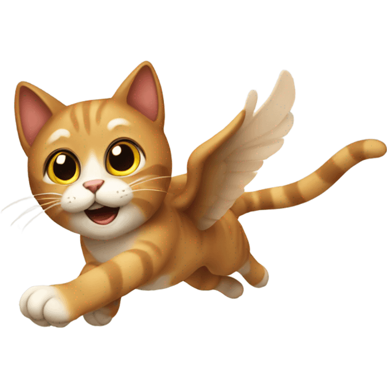 cat flying  emoji