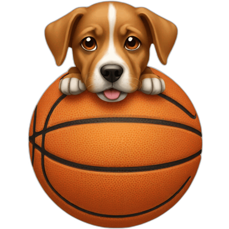 Basketball dog emoji