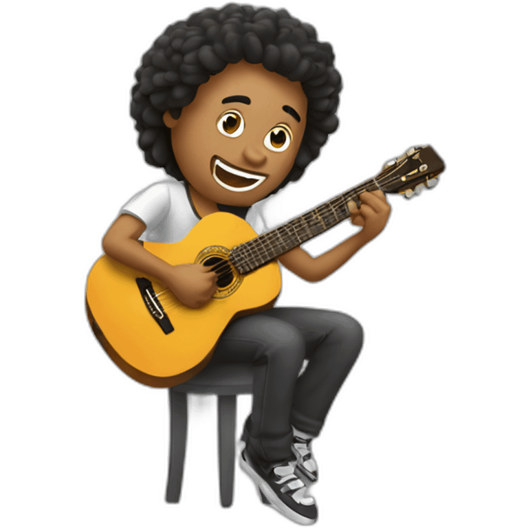 gitano tocando la guitarra emoji