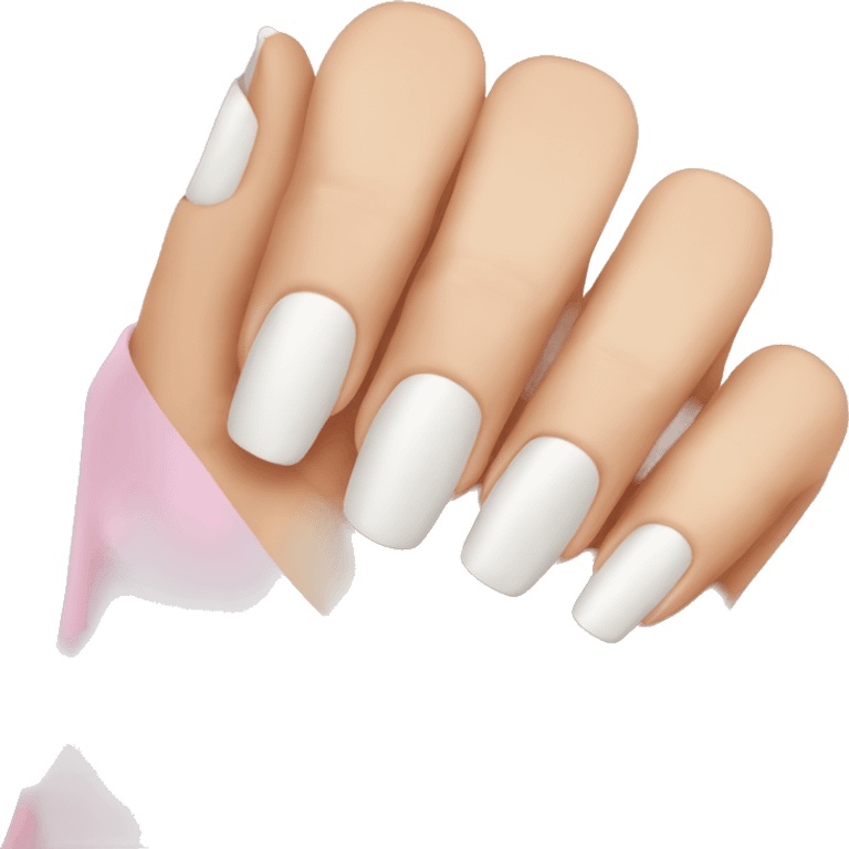 French tip nail emoji