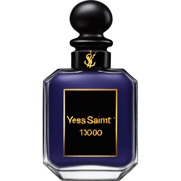 Yves Saint Laurent perfume with a dark academia twist emoji