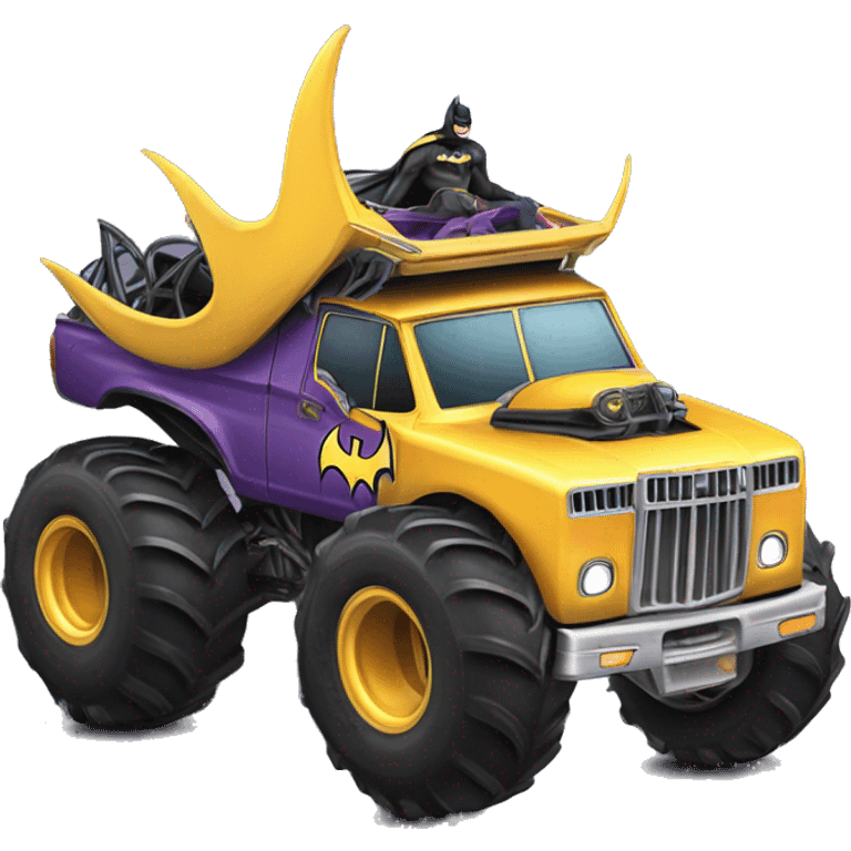 Batgirl Land yacht monster truck  emoji