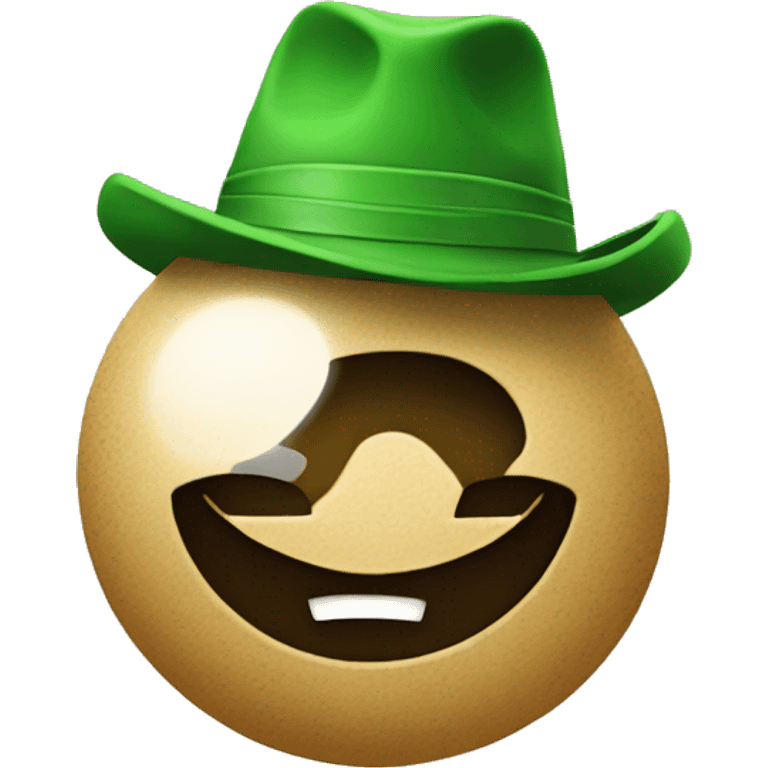 Luck with hat emoji