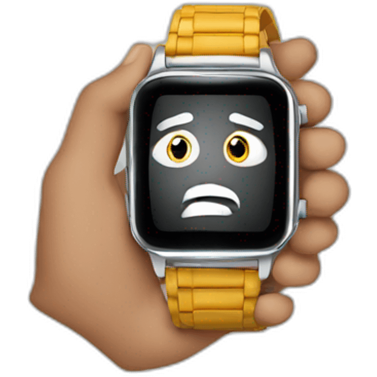 person looking at his watch emoji