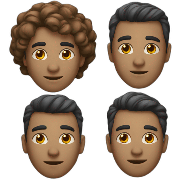 Une équipe de 4 hommes emoji