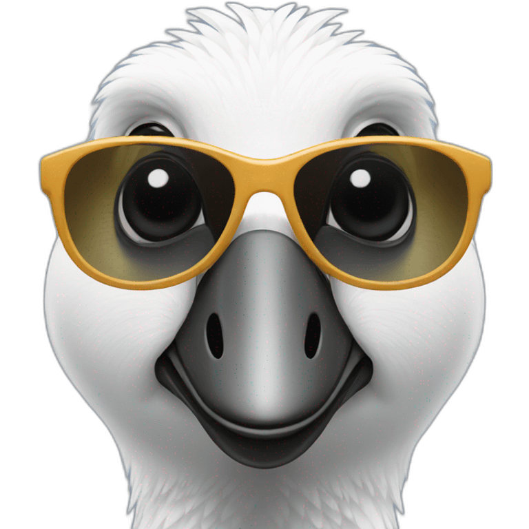  a goose with sunglasses emoji