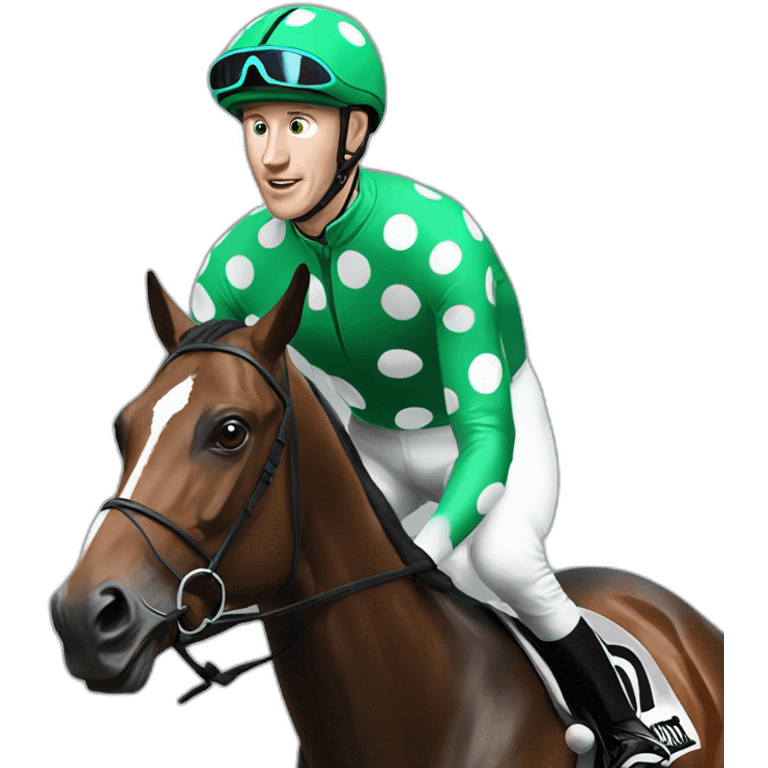 paul townend green polka dot jockey emoji