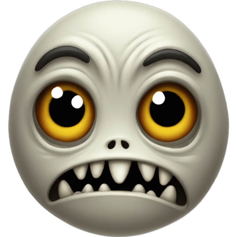 Scary looking creature emoji