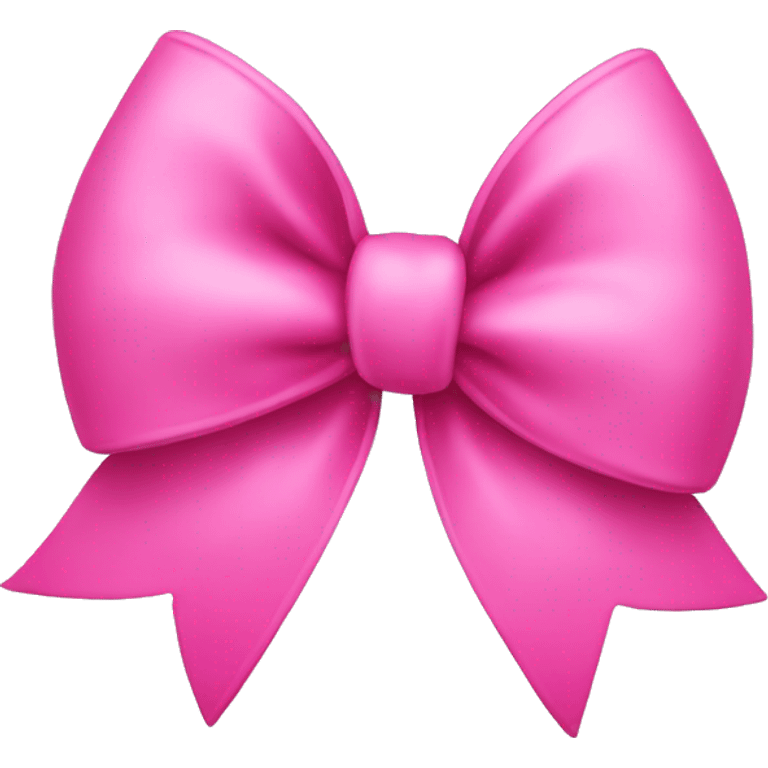 Pink emoji witn a pink bow emoji