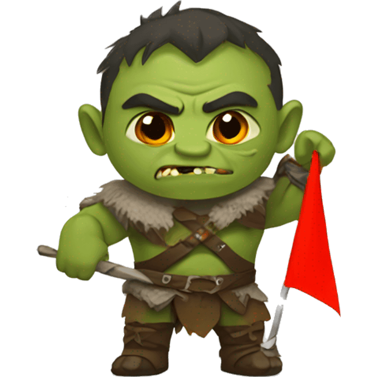 orc with rusian flag emoji