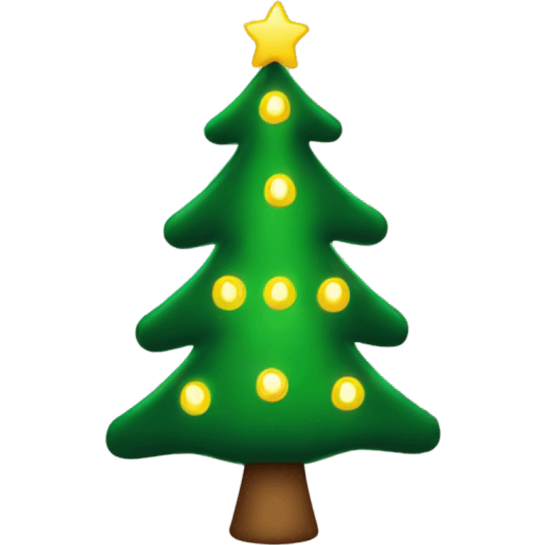 christmas tree with lights emoji