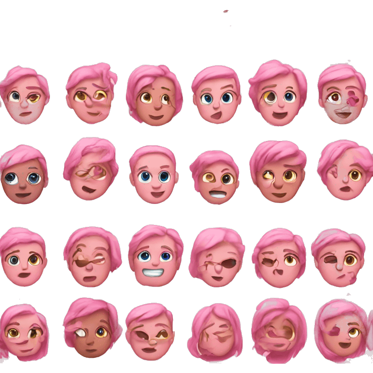 Pink emojis  emoji