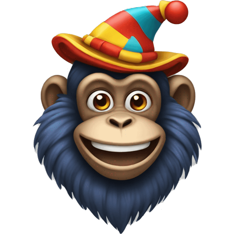 Monkey that is clown emoji