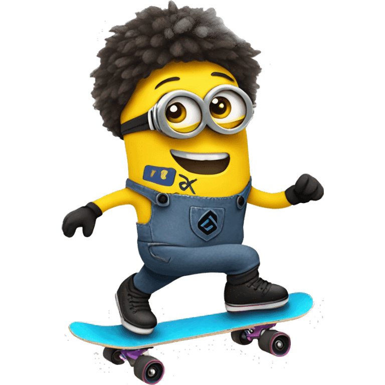 a minion doing skate emoji