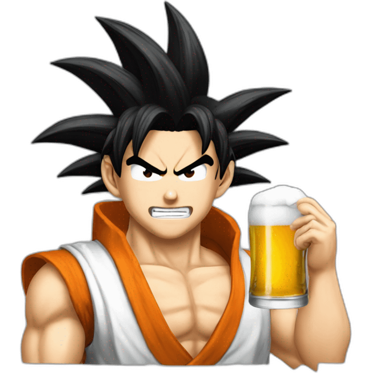 Sangoku bois de la bière emoji