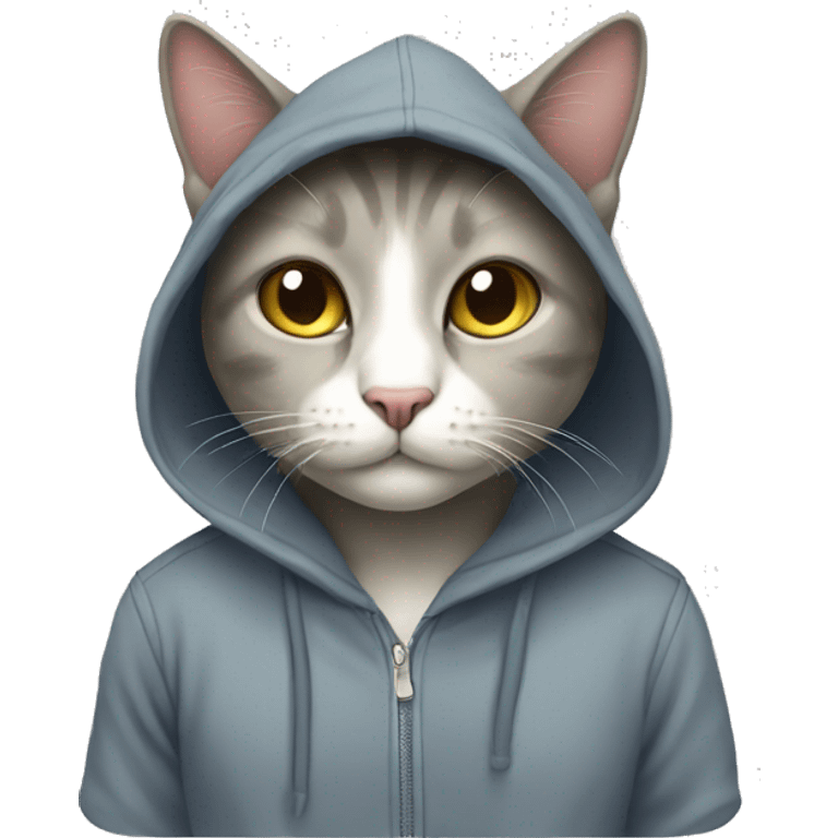 cat with hoodie  emoji