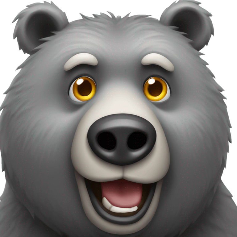 realistic-grey-bear-with-crazy-eyes emoji