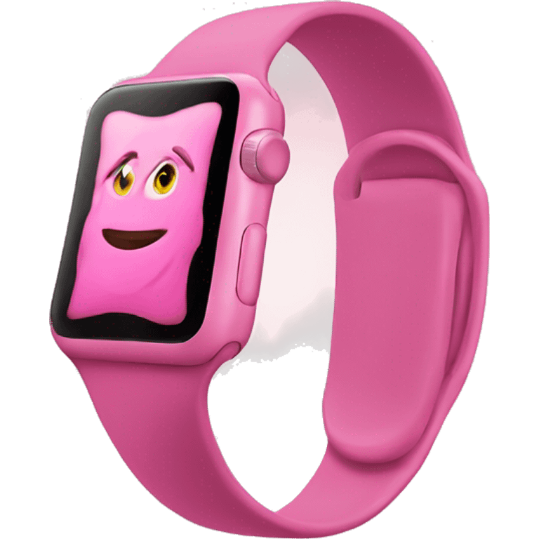 Pink Apple Watch  emoji