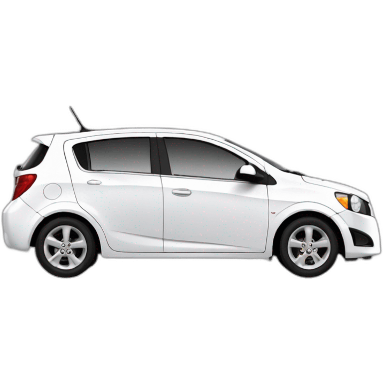 Chevrolet Aveo blanco emoji