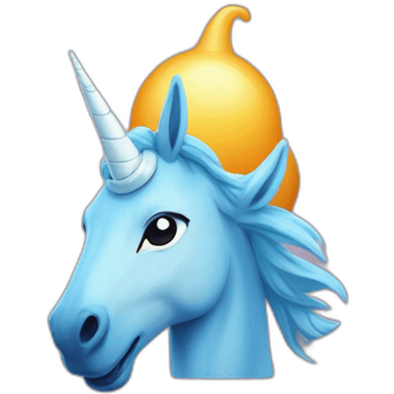 Une licorne sur le logo medadom emoji