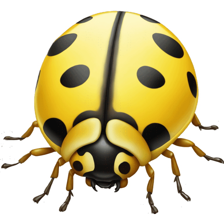 Yellow ladybug emoji