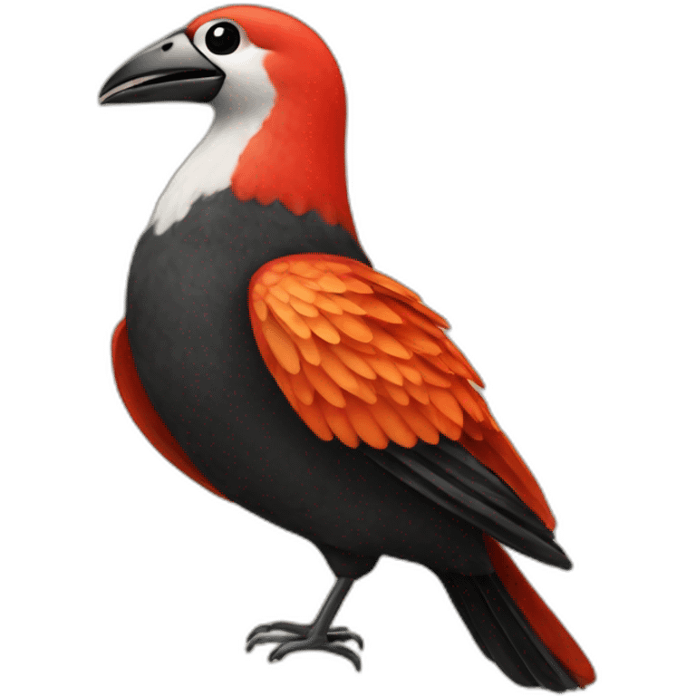 Pajaro flamenco emoji