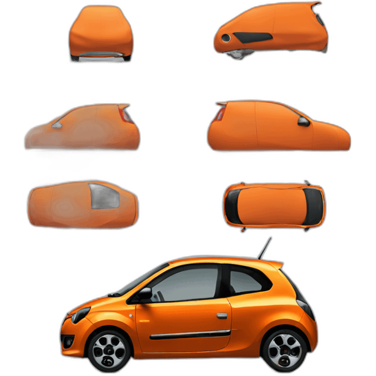 Renault twingo orange side emoji