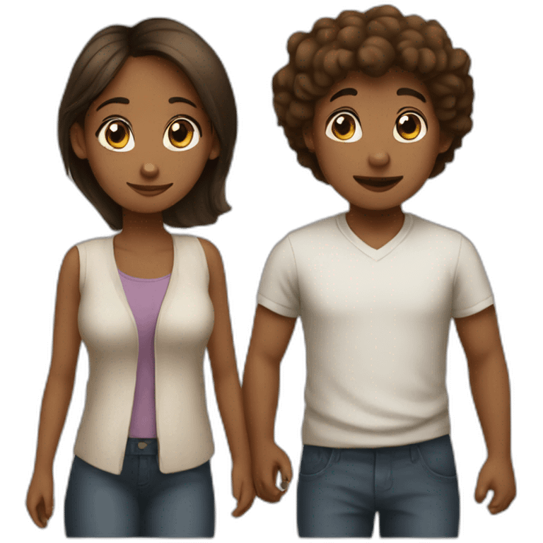 Love girl and boy emoji