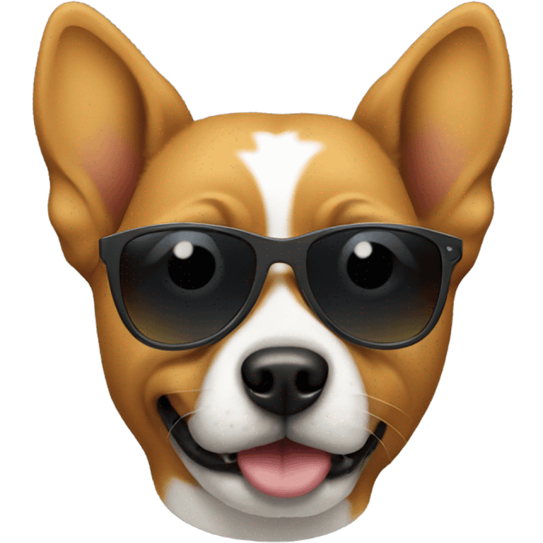 Dog with sunglasses  emoji