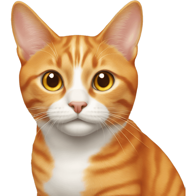 Orange cat with drop ears emoji