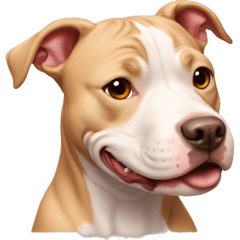 red nose pitbull smiling emoji