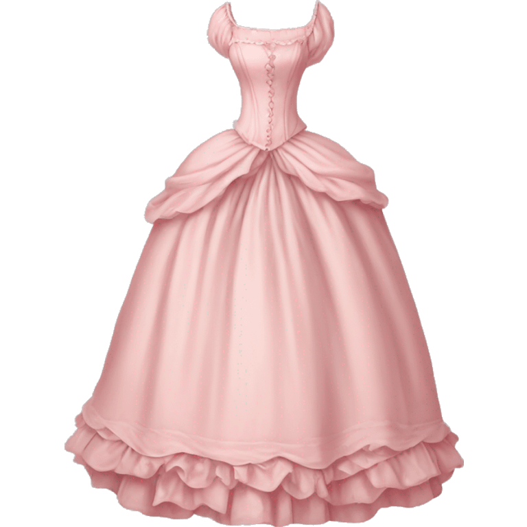 rococo pale pink dress emoji