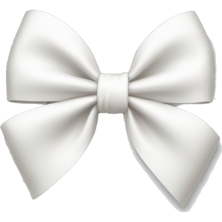 White bow on white bow emoji