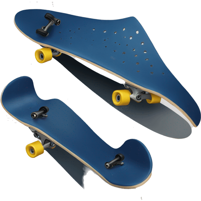 skate dark blue emoji