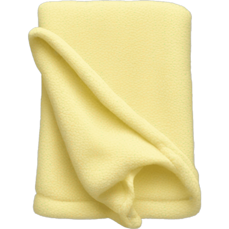 folded light yellow baby blanket emoji